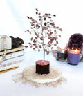 Strawberry Quartz Crystal Tree (Wooden Base, 300)