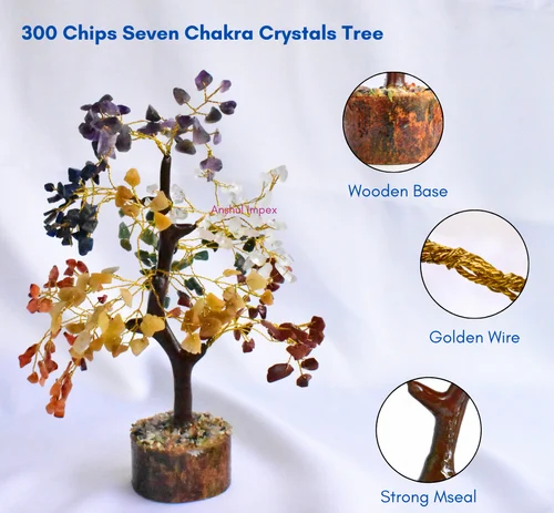 7 Chakra Crystal Tree (Orgone Base, 300)