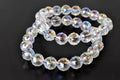 Aura Quartz Rainbow Moonstone Faceted Bracelet