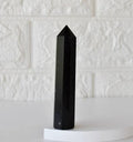Selenite + Black Tourmaline Crystal Tree (Wooden Base, 21)