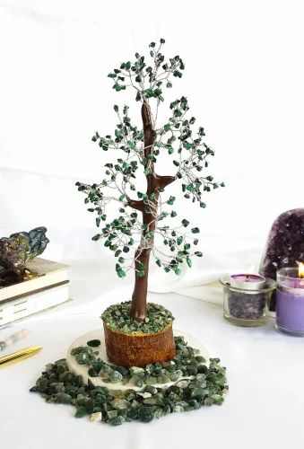 Malachite Crystal Tree (Wooden Base, 300)