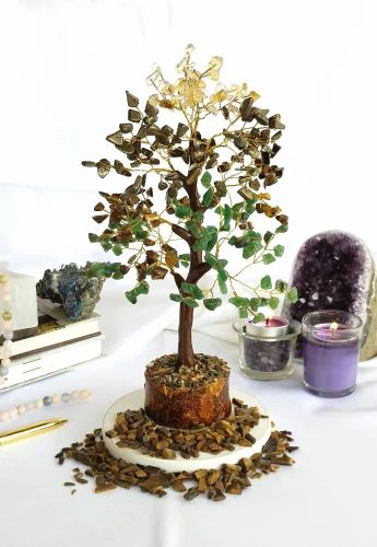 Money Magnet Crystal Tree (Wooden Base, 500)