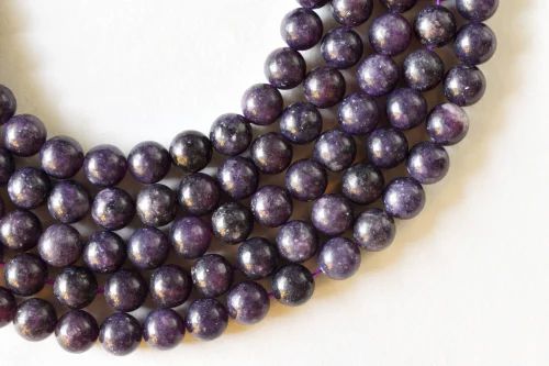 Lepidolite Crystal Beads