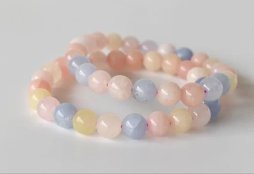 Morganite Crystal Beads