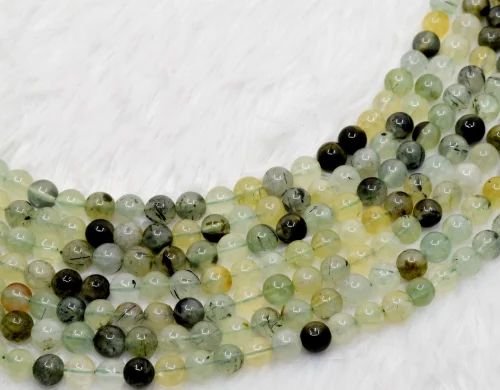 Phrenite Crystal Beads