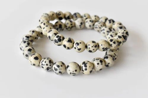 Dalmatian Jasper Crystal Beads