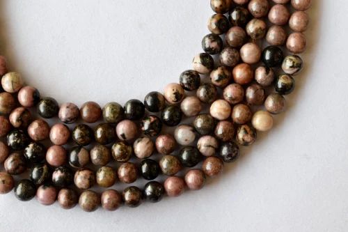 Rhodonite Crystal Beads