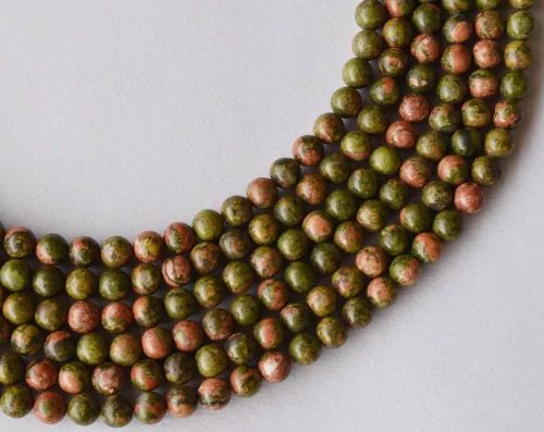 Unakite Crystal Beads